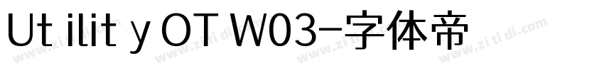 Utility OT W03字体转换